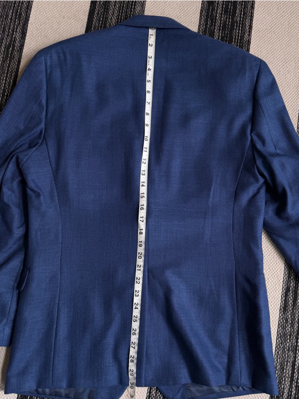 Lauren Ralph Lauren Men's Linen Blend Navy Blue Two Button Blazer Jacket Sz. 42R - Picture 10 of 12